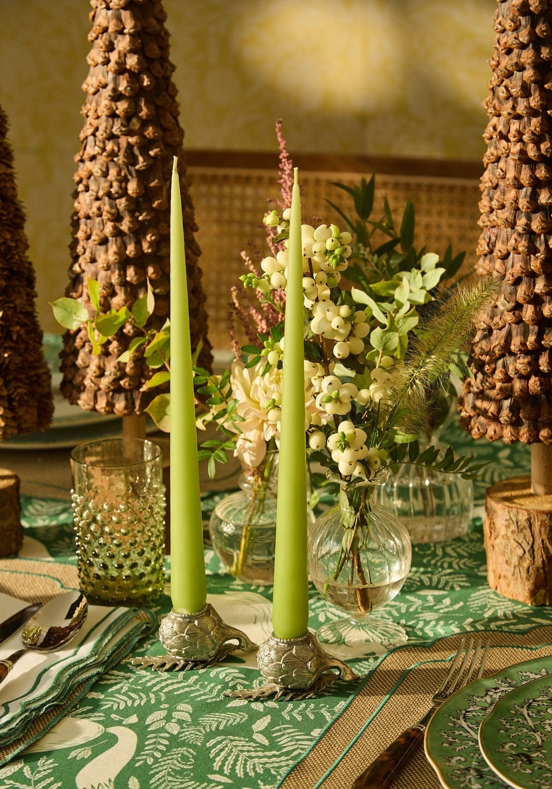 Candles Holders Pewter Artichoke Candleholder