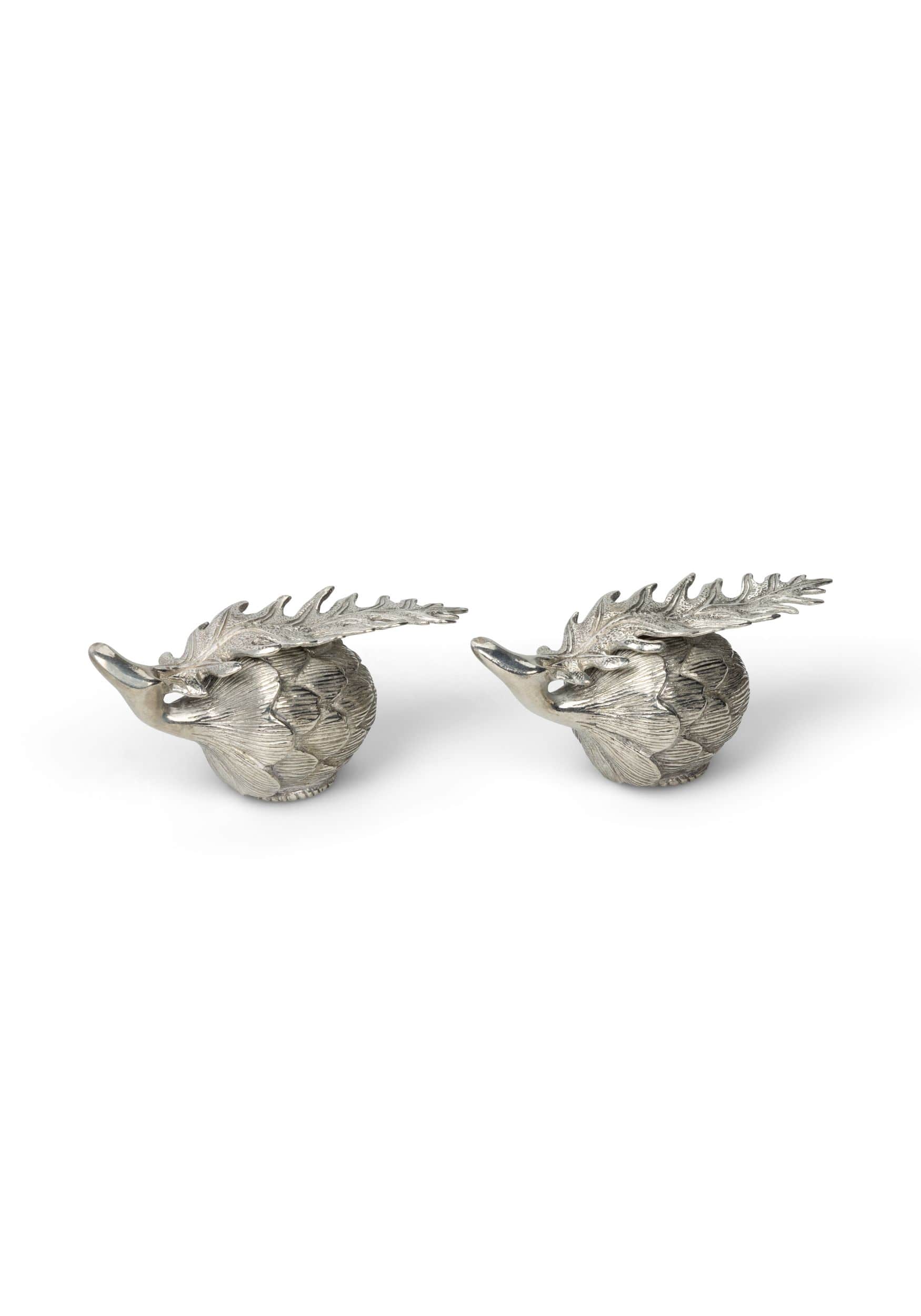 Pewter Artichoke Candleholder - Set of 2
