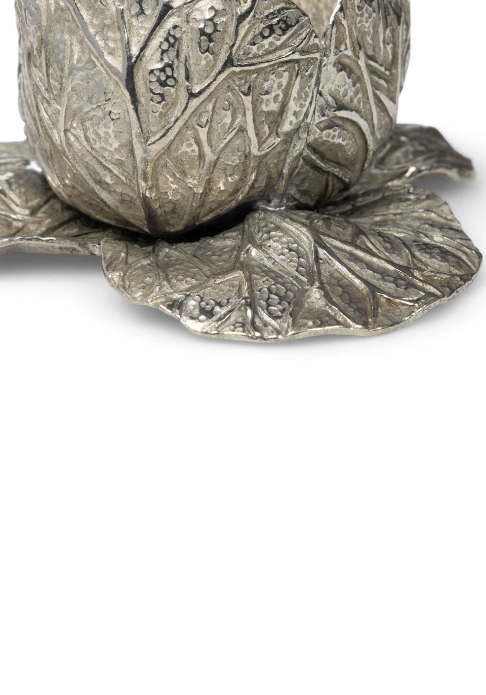 Pewter Cabbage Tea Light Holder- Set of 2