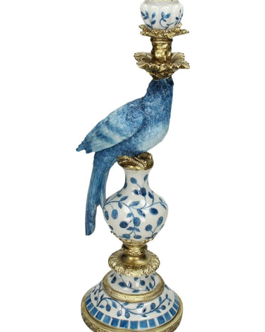 Polly Parrot Decorative Tall Candle Holder