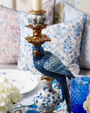 Polly Parrot Decorative Tall Candle Holder