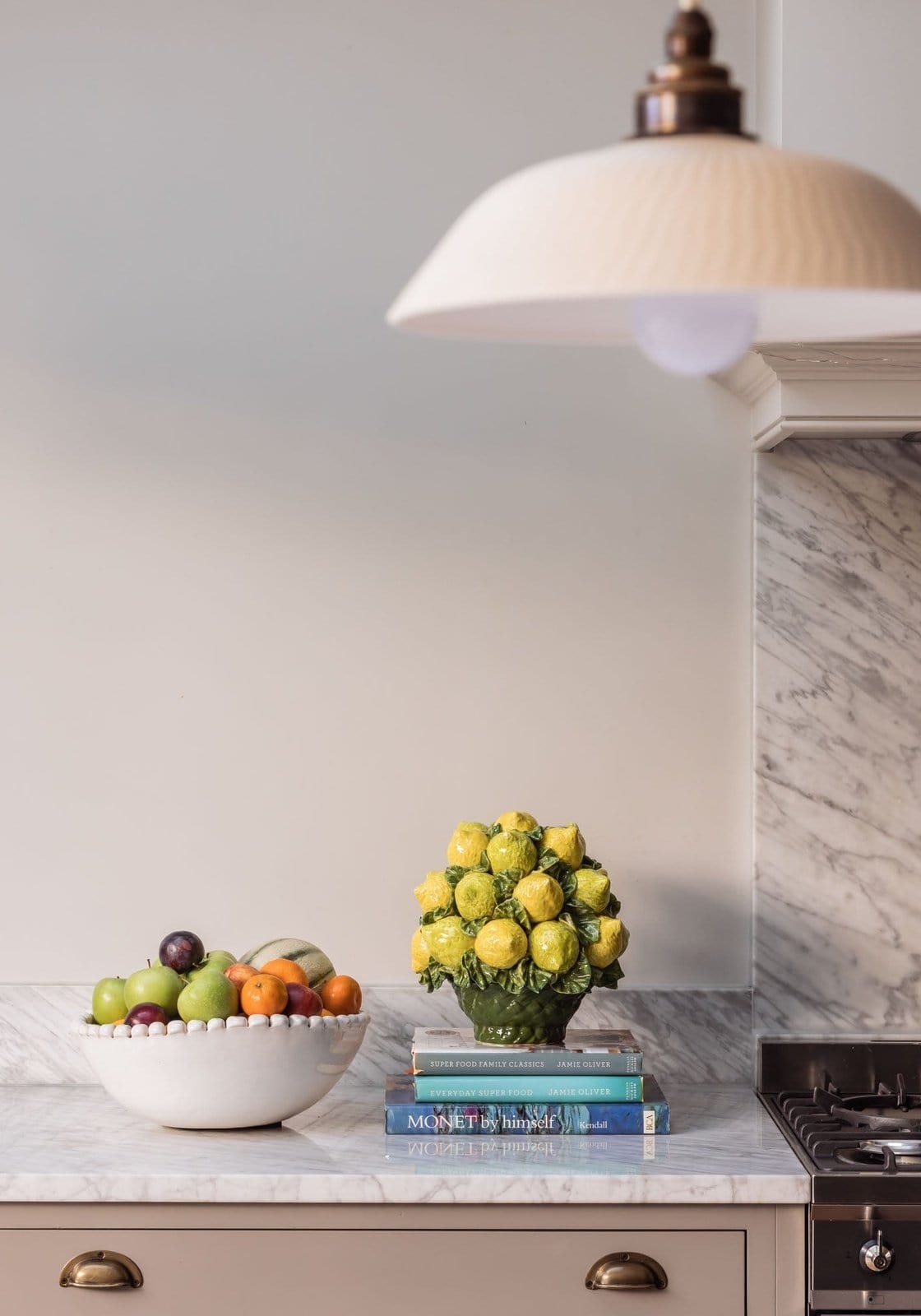 Capri Mid - Century Style Ceramic Lemon Basket - Casa by Josephine Jenno