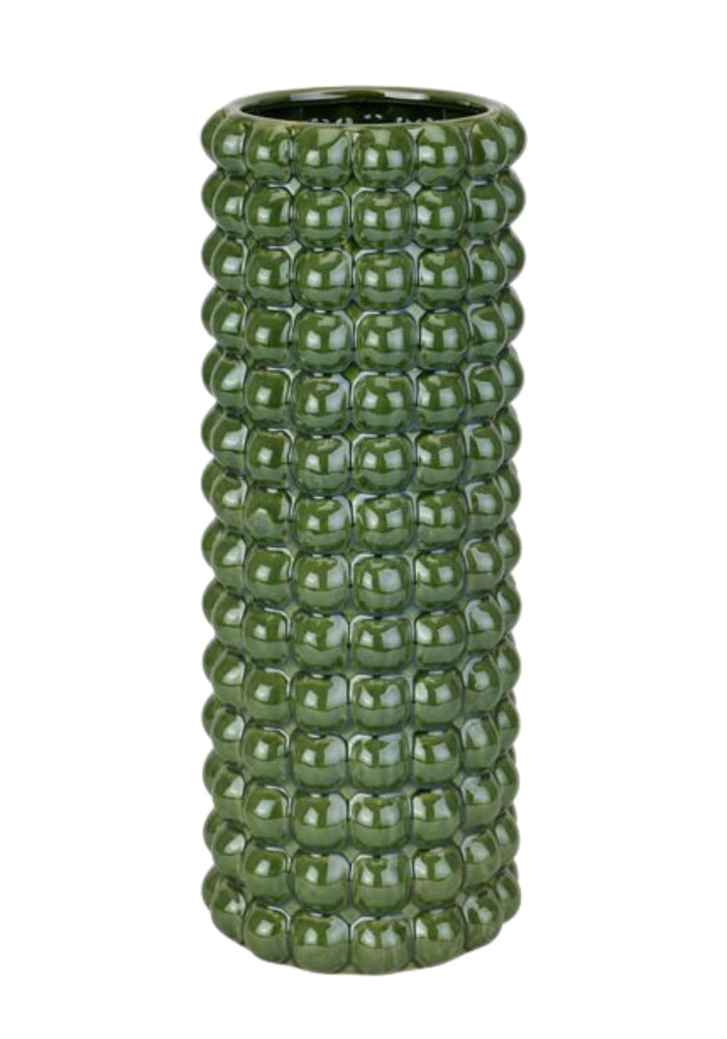 Carved Rhythm Umbrella Stand - Green - Casa by Josephine Jenno