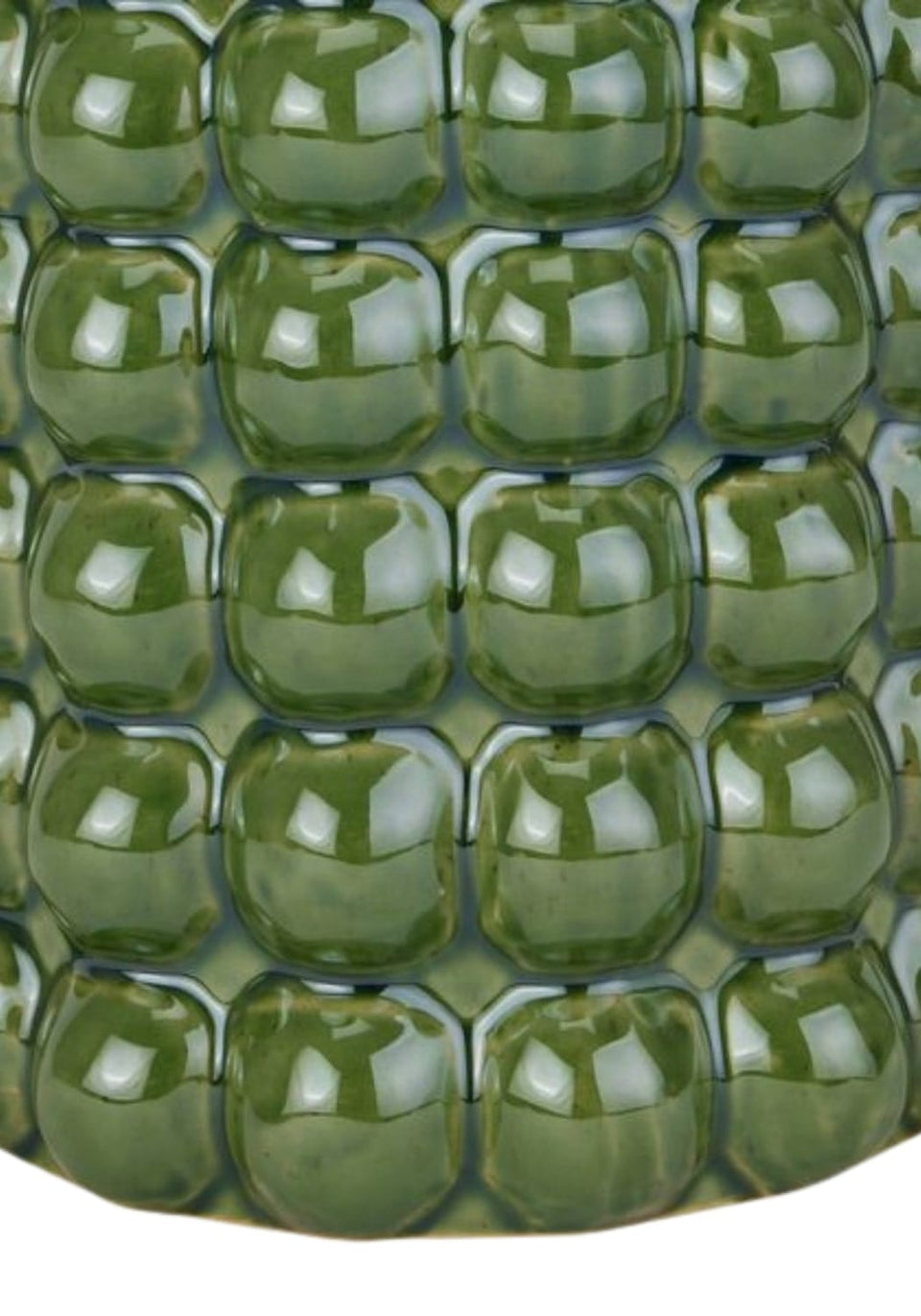 Carved Rhythm Umbrella Stand - Green - Casa by Josephine Jenno