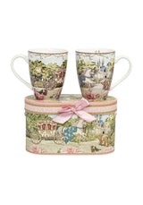 Celeste Storybook Village Mugs x 2 with Gift Box - Casa by Josephine Jenno