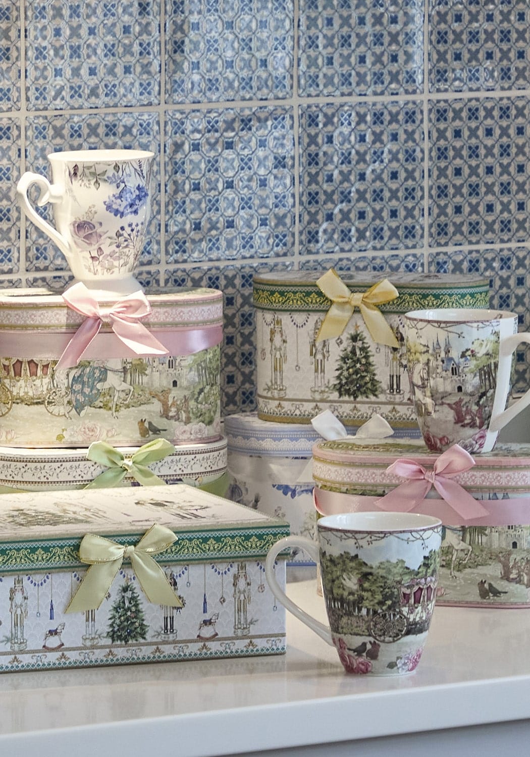 Celeste Storybook Village Tea Cups