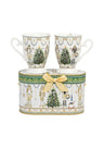 Nutcracker Christmas Mugs x 2 with Gift Box
