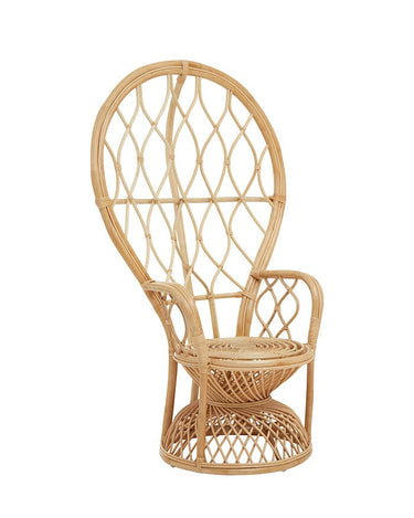 Peacock Chair in Natural Rattan