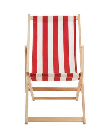 Thames Deck Chair in Red Stripes