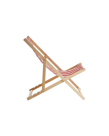 Thames Deck Chair in Red Stripes