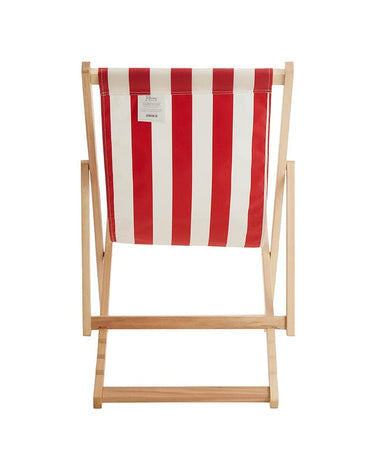 Thames Deck Chair in Red Stripes