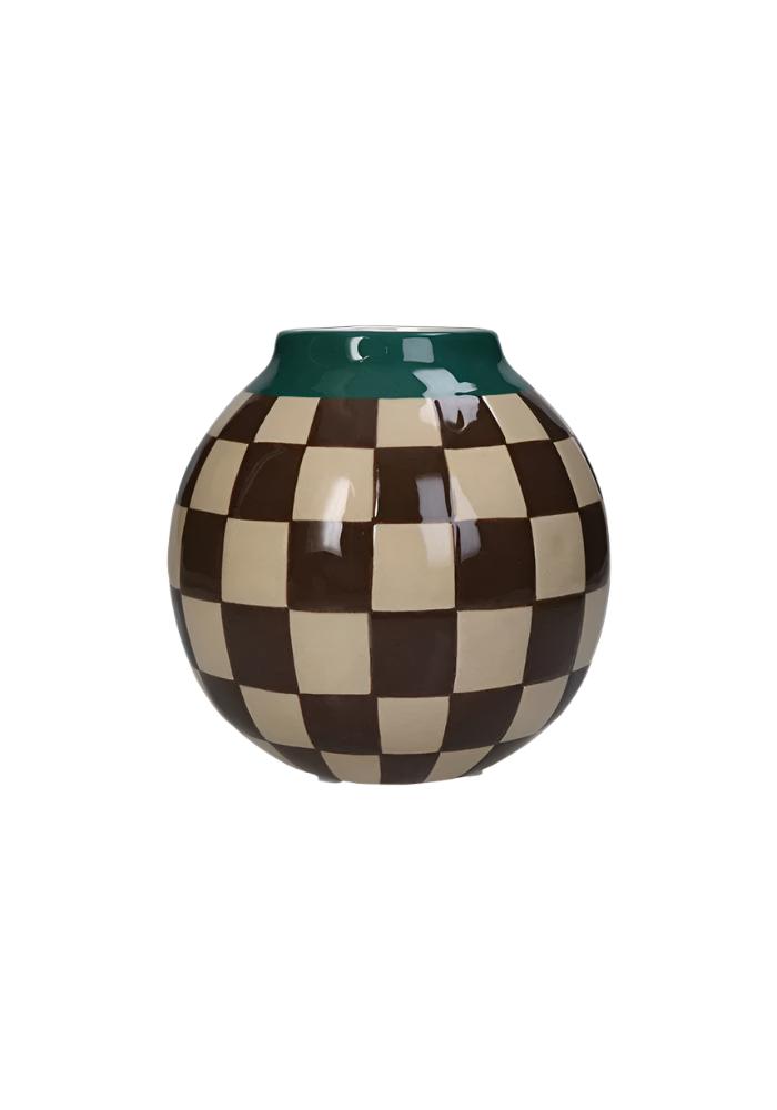 Check Mate: Our Playful Rounded Vase - Casa by Josephine Jenno