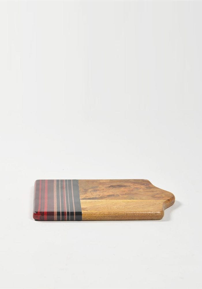 Striped Wooden Cheese board