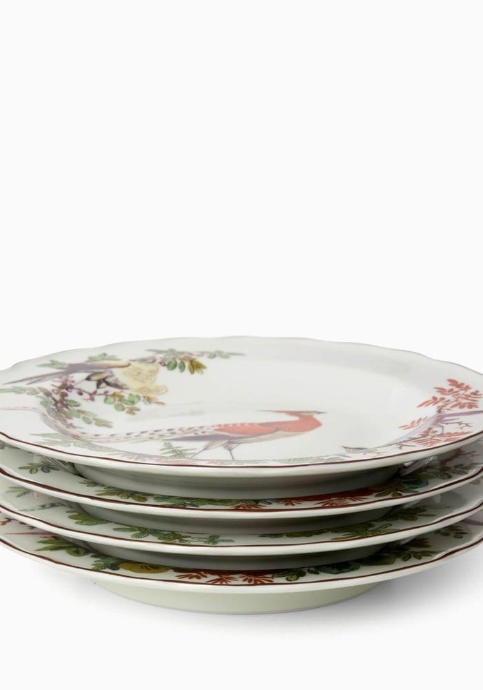 Chelsea Bird Side/Pudding Plates - Set of 4 - Casa by Josephine Jenno