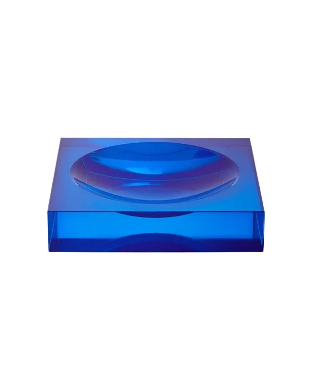 Chelsea Cobalt Glass Trinket Tray - Blue - Casa by Josephine Jenno