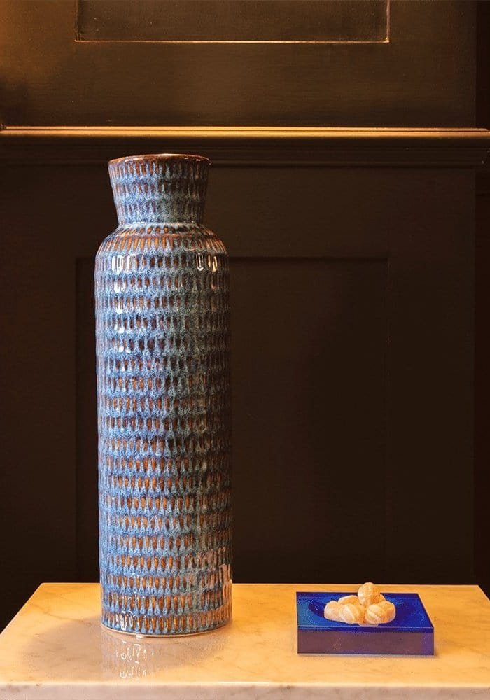 Chelsea Cobalt Glass Trinket Tray - Blue - Casa by Josephine Jenno