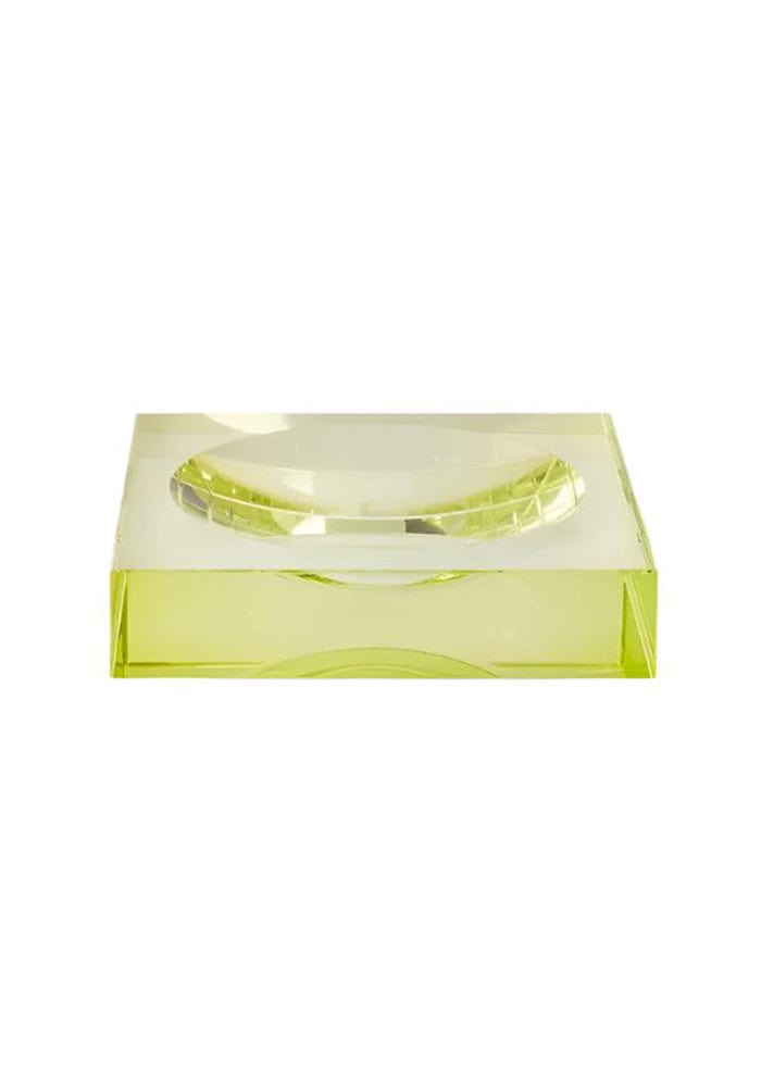 Chelsea Glass Trinket Tray - Yellow/Green - Casa by Josephine Jenno