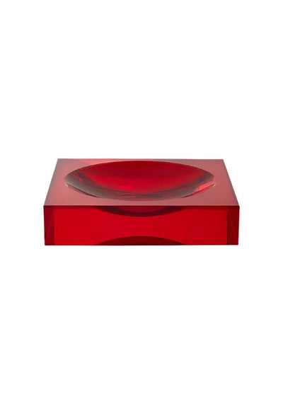 Chelsea Sweet Glass Trinket Tray - Red