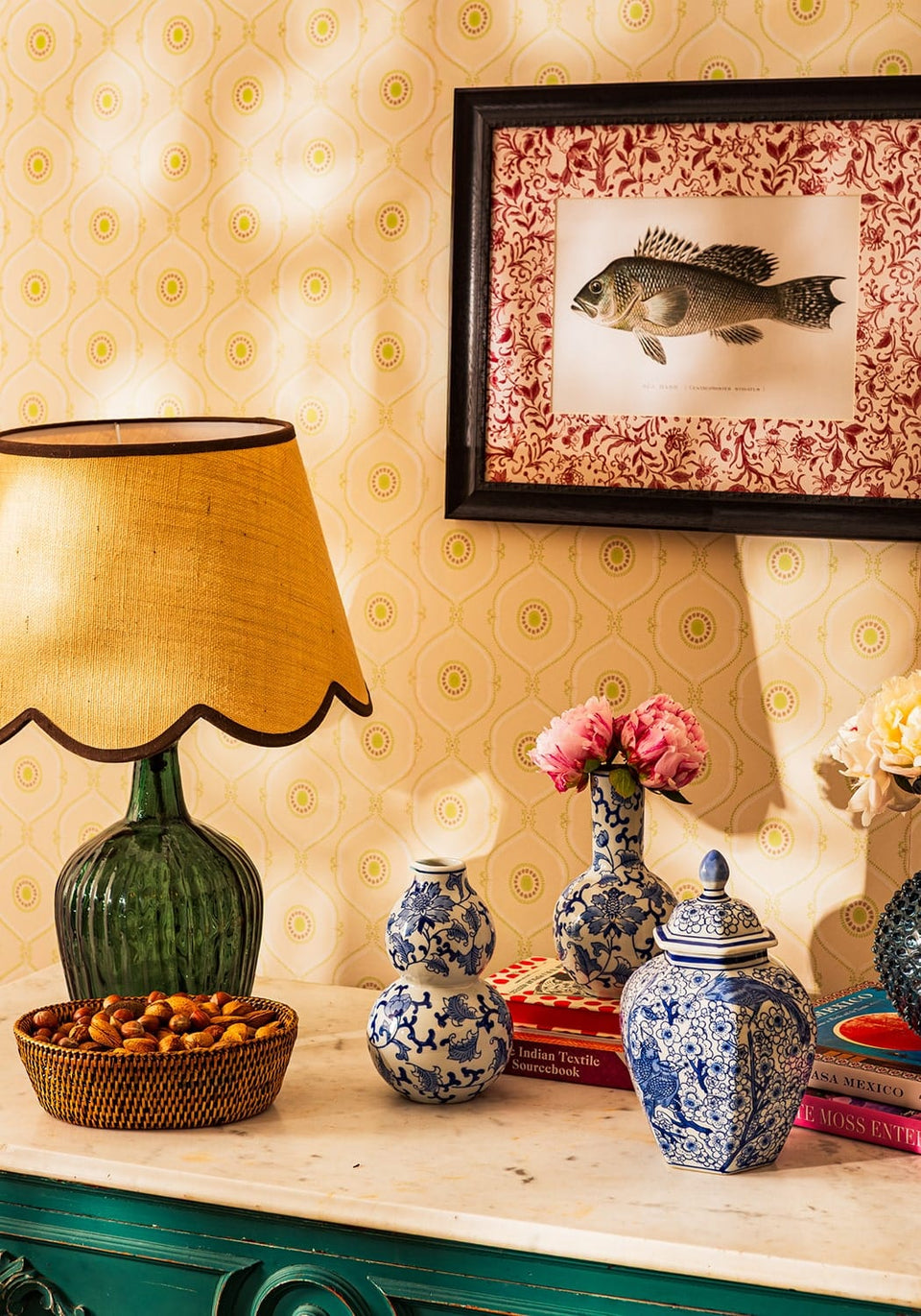 Chocolate Brown Jute Scallop Lampshade - Casa by Josephine Jenno