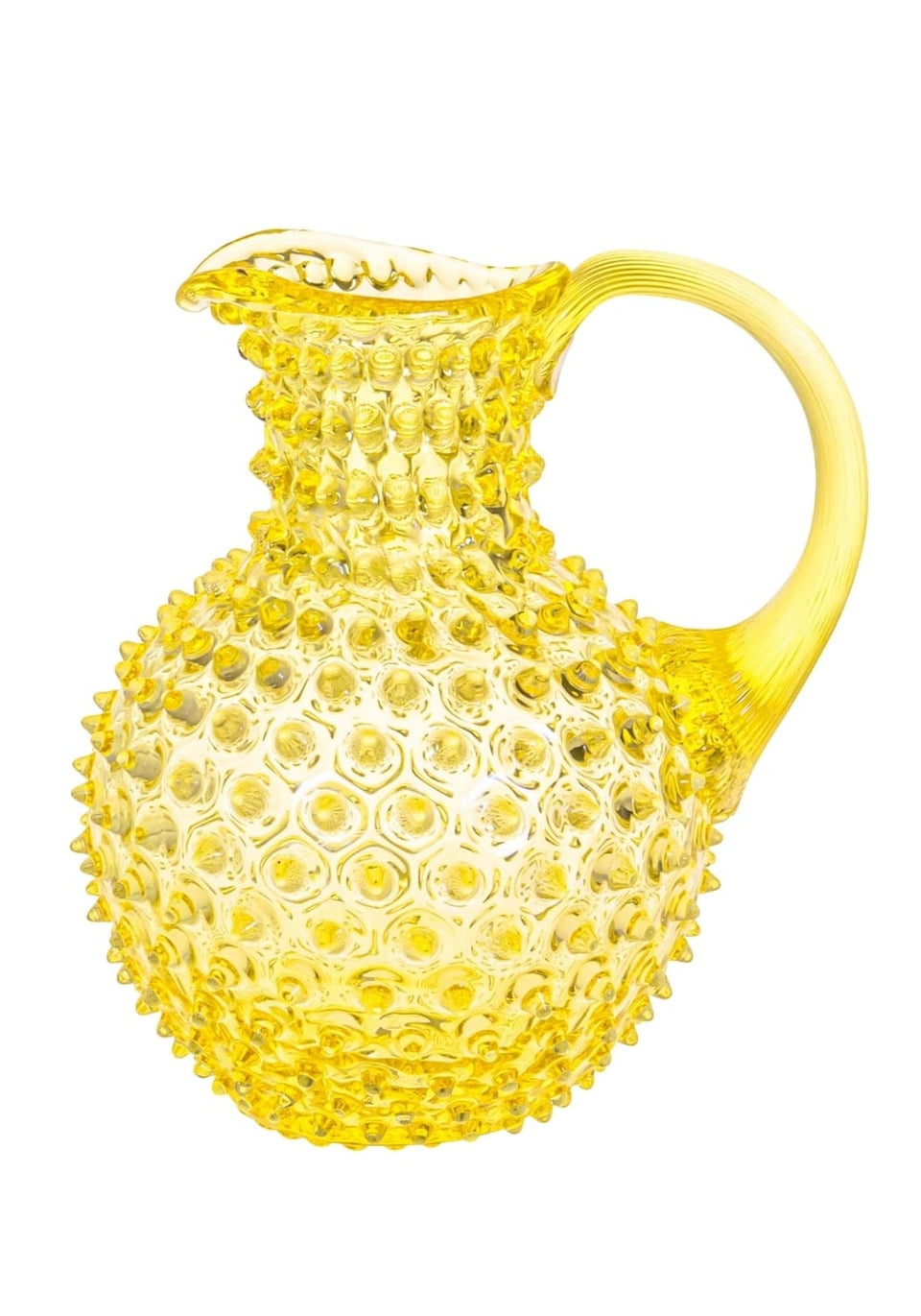 Citrine Dew Drop Jug with 4 Tumblers