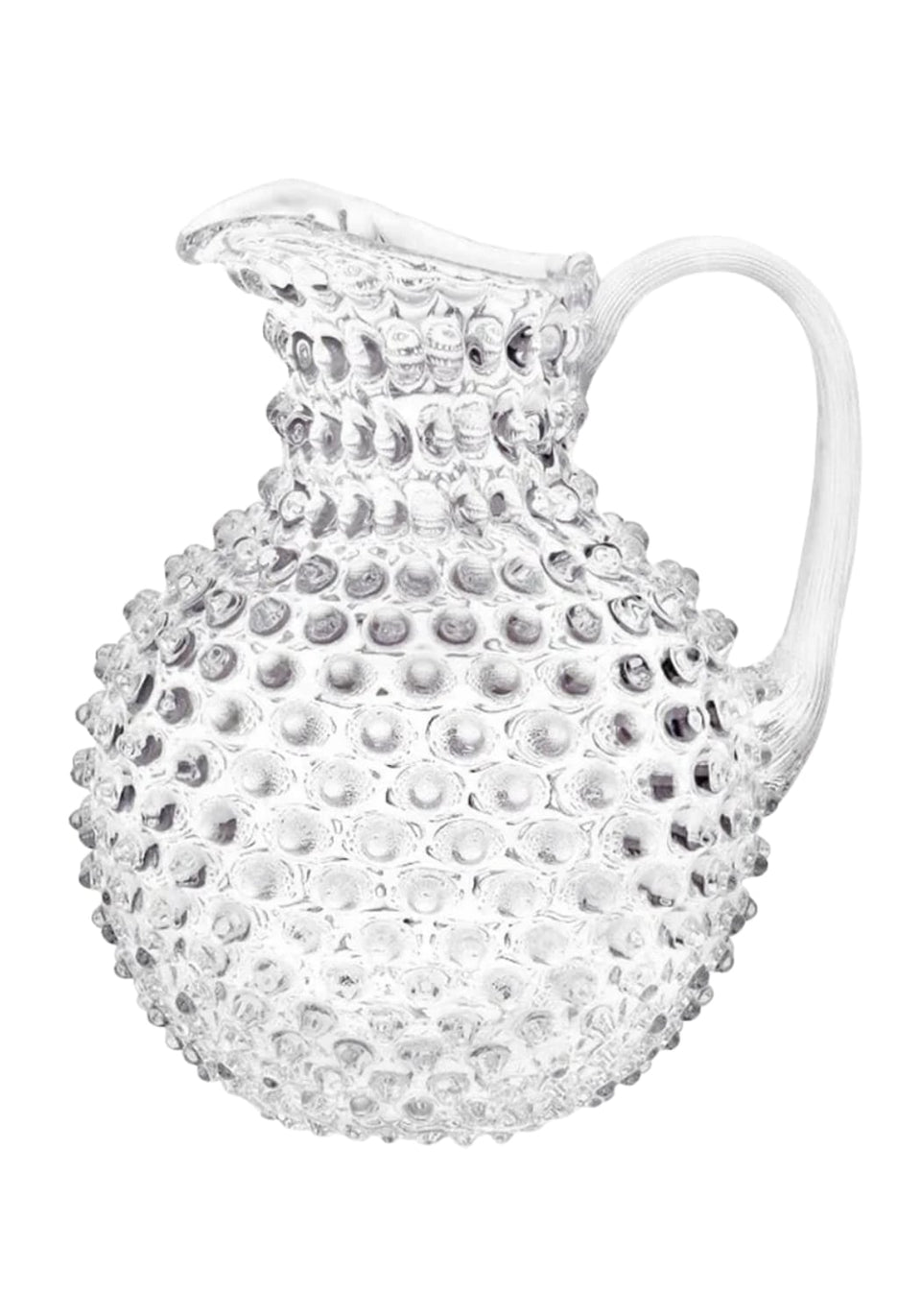 Clear Dew Drop Jug with 4 Tumblers