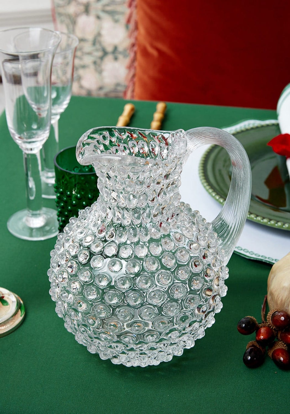 Clear Dew Drop Large Jug 2L - Casa by Josephine Jenno