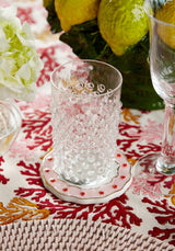 Clear Dew Drop Jug with 4 Tumblers