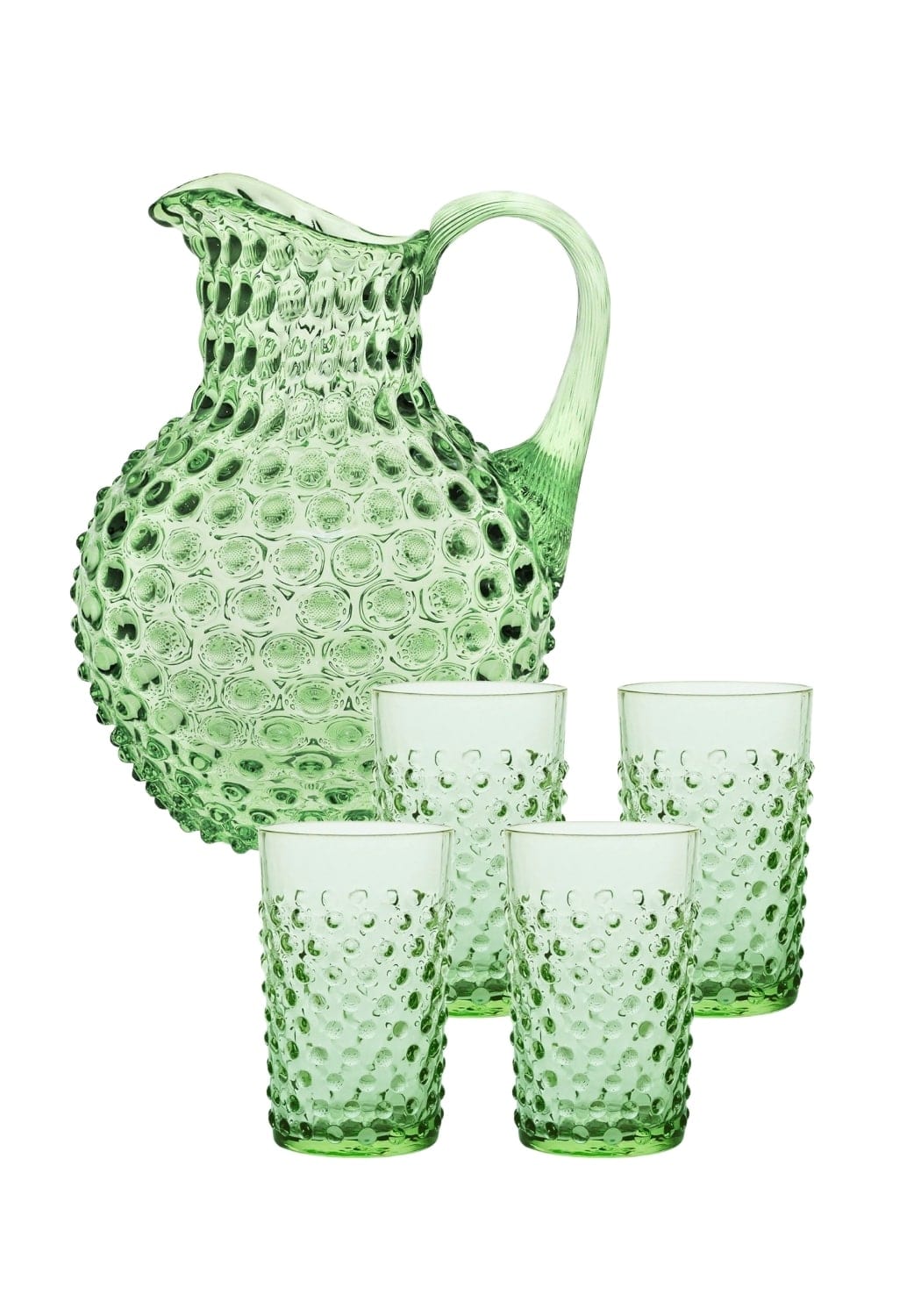 Clover Dew Drop Jugs with 4 Tumblers