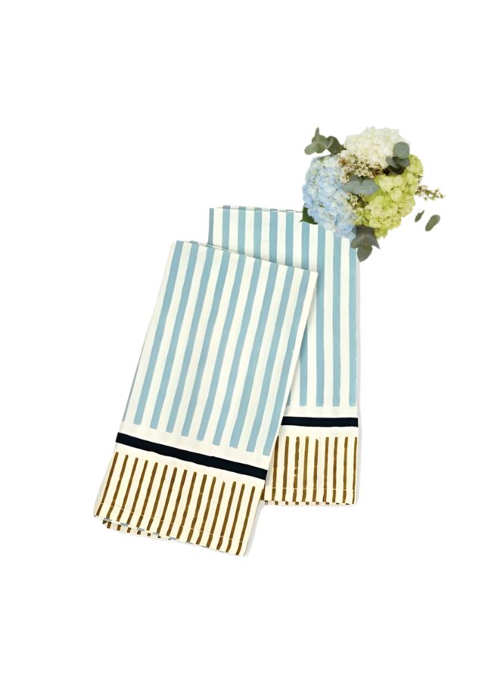 Conscious Crossroads Recycled Napkin Blue - Set of 2 - Casa by Josephine Jenno