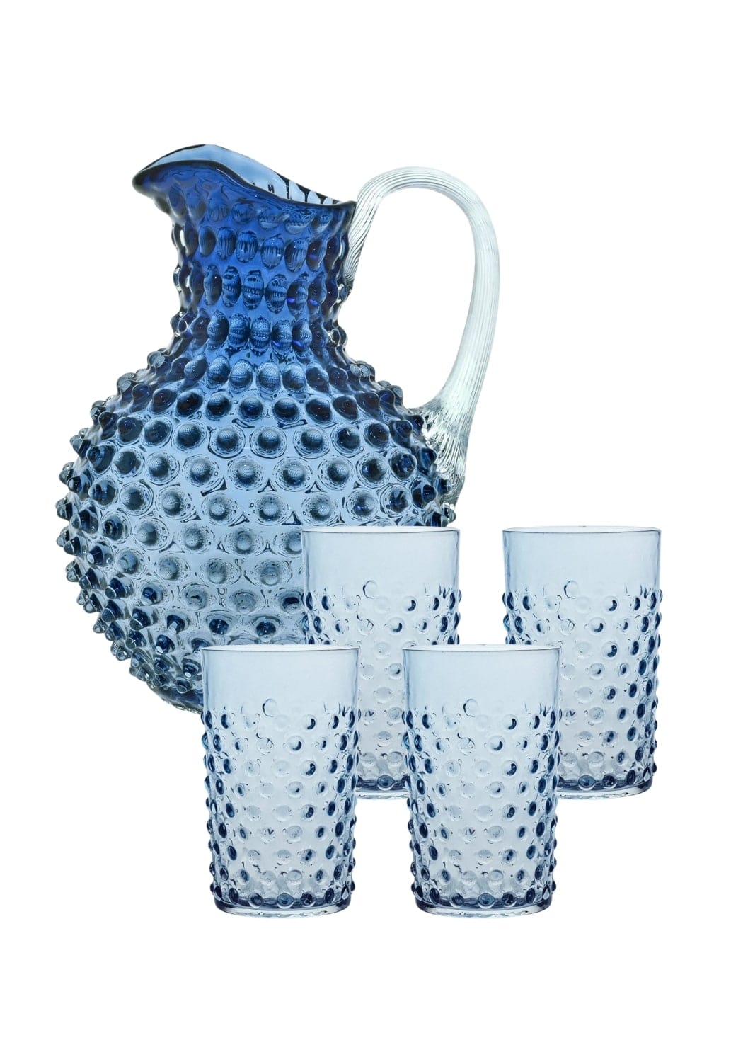 Cornflower Blue Jug with 4 Tumblers - Casa by Josephine Jenno