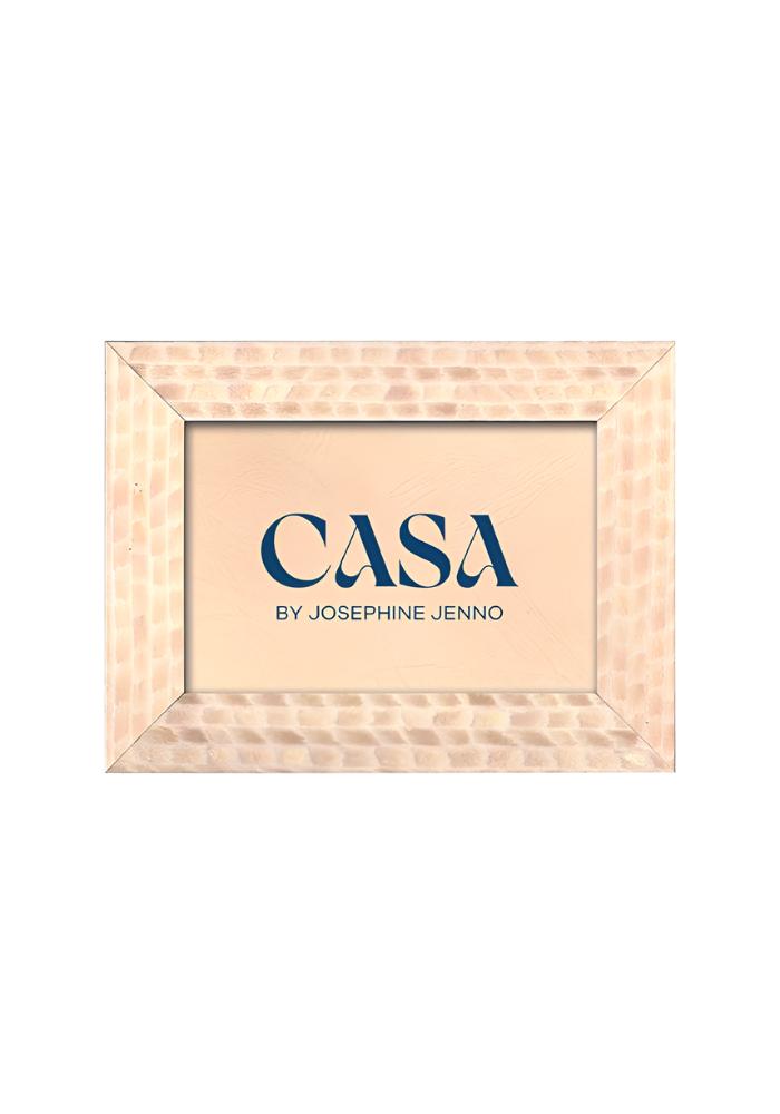 Cream and Beige Patterned Photo Frame 6x4" - Casa by Josephine Jenno