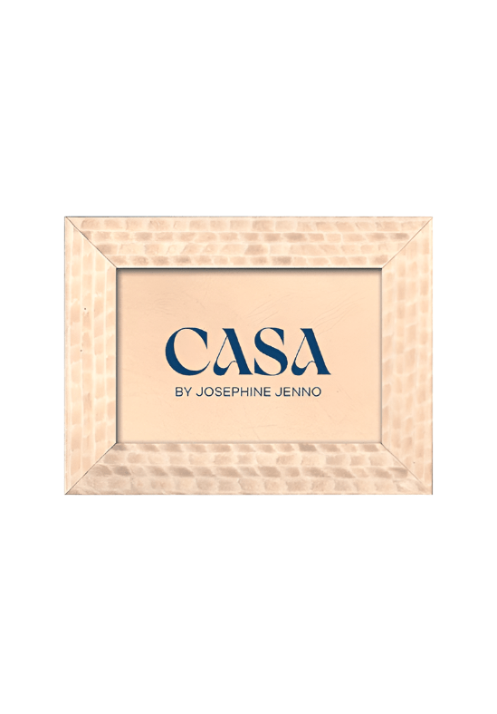 Cream and Beige Patterned Photo Frame 6x4" - Casa by Josephine Jenno