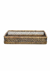Criss Cross Rattan Tray - Casa by Josephine Jenno