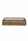 Criss Cross Rattan Tray