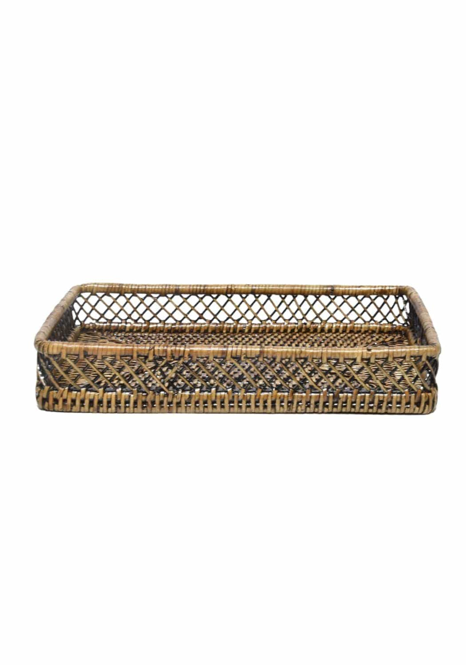 Criss Cross Rattan Tray - Casa by Josephine Jenno