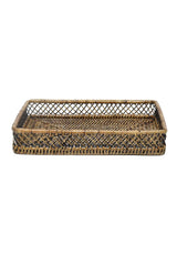 Criss Cross Rattan Tray - Casa by Josephine Jenno