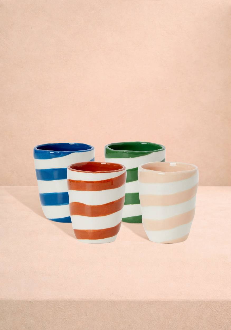 Gorgeous Striped tumblers Set 4