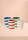 Gorgeous Striped tumblers (Cinco de Mayo) - Set of 4