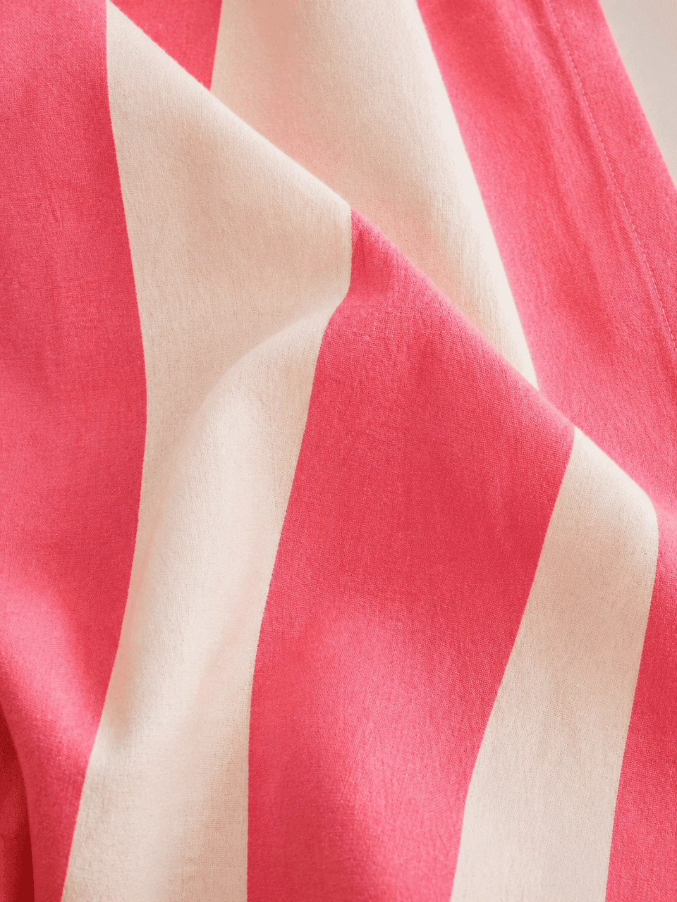 Poppy Rose Blush Striped Pair of Curtains