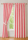 Poppy Rose Blush Striped Pair of Curtains
