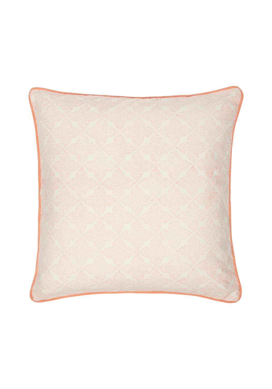 Antonia Blush Trellis Cushion