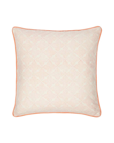 Antonia Blush Trellis Cushion