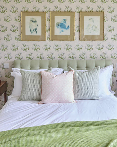 Cushions Antonia Blush Trellis Cushion