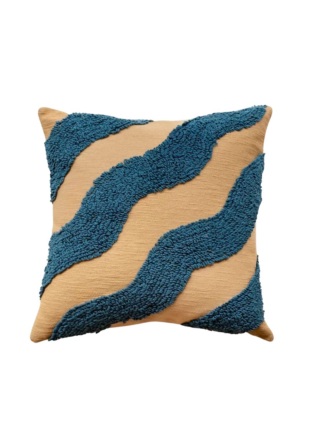 Wavy Blue Cushion Cover 50x50cm