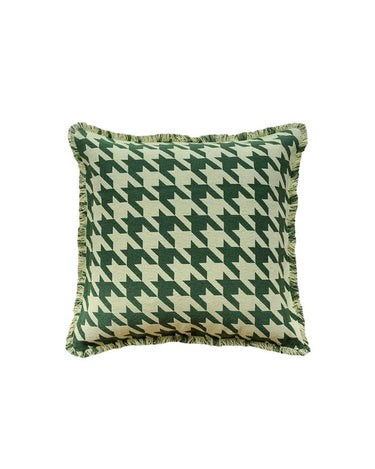 Houndstooth Cotton Cushion Cover