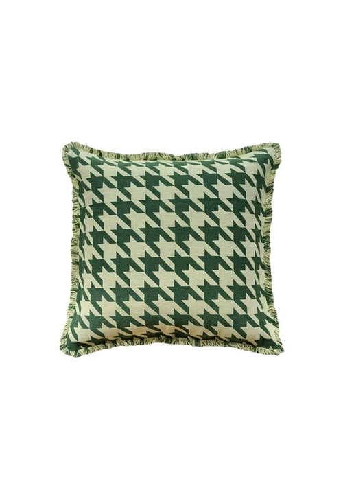 Houndstooth Cotton Cushion Cover