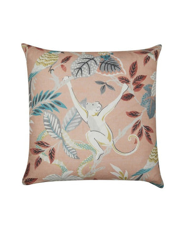 Jane Churchill Pink Monkey Cushion Cover