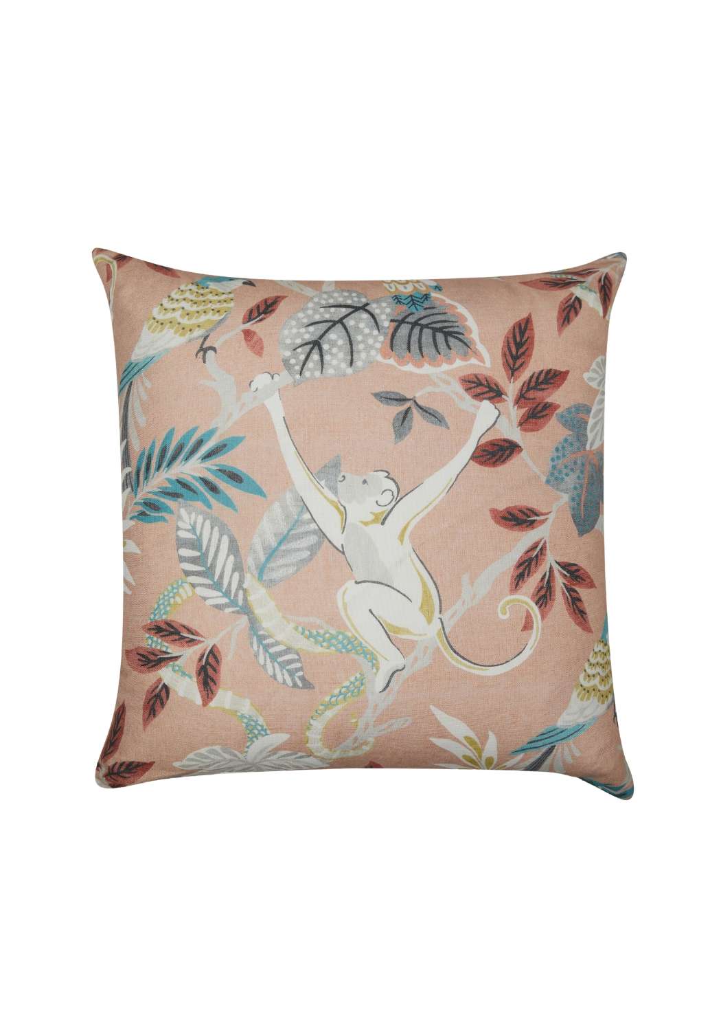 Jane Churchill Pink Monkey Cushion Cover