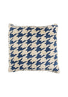 Valentina Houndstooth Check Cushion Cover - Blue