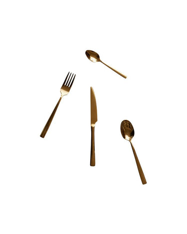 Gold Cutlery 16pc Set